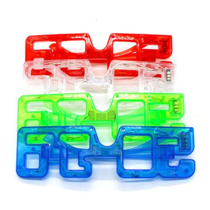 Light Number 2019 LED Flashing Glasses Frame Luminous Glow Party