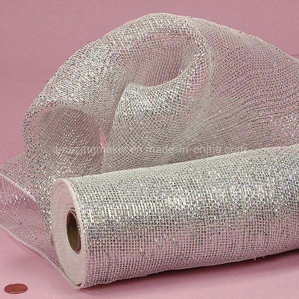 Fashion Laser Twinkle Metallic Deco Mesh for Packing