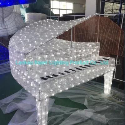 Wholesale Fairy Garden Decoration Outdoor LED Piano