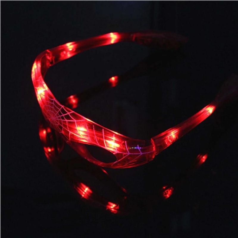 Luminous Spider-Man Flashing Mask Glasses Light