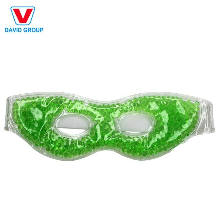 Flush Elastic Band Cooling Masque Eye Pad Custom Print Reusable Hot Cold Gel Beads Forehead Face Cooling Eye Pack