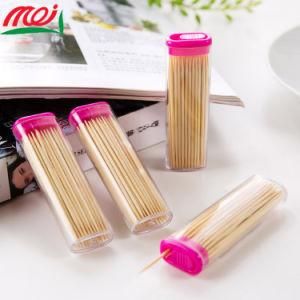 Two Side Custom Bamboo Jar Toothpick Brand