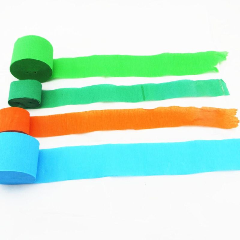 Hot Sell Colorful10PCS Party Decoration Tissue Crepe Paper Streamer Rolls