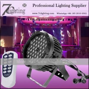 Outdoor Wedding Lighting Wireless Remote Control Flat LED PAR 162 Watt (54X3W)