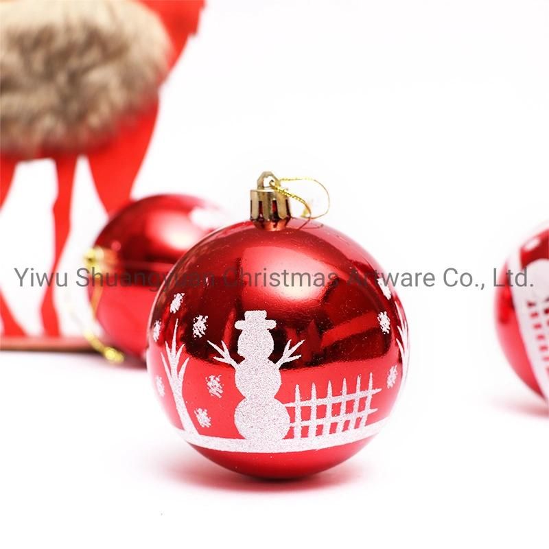 2020 New Design High Sales Christmas Shiny Painted Ball for Holiday Wedding Party Decoration Supplies Hook Ornament Craft Gifts