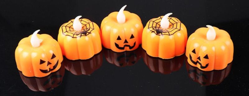 Candle Lantern Pumpkin LED Indoor Candle Lamp Halloween Party Decor