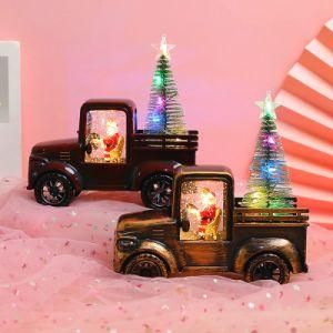 Christmas Decorations Christmas Tractor Ornaments Flood Lantern Small Oil Lamp Christmas Gifts