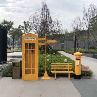 China Manufacturer British Telephone Booth London Telephone Phone Booth for Sale