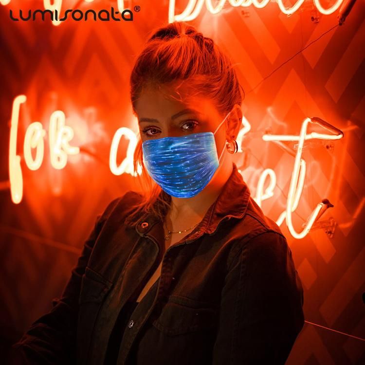 Amazon LED Mask, 2020 LED Face Mask Manufacturer, Fashion USB Reusable LED Masks