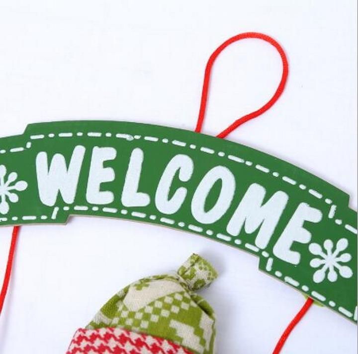 New Style Christmas Welcome Doorplate Hang Decorations
