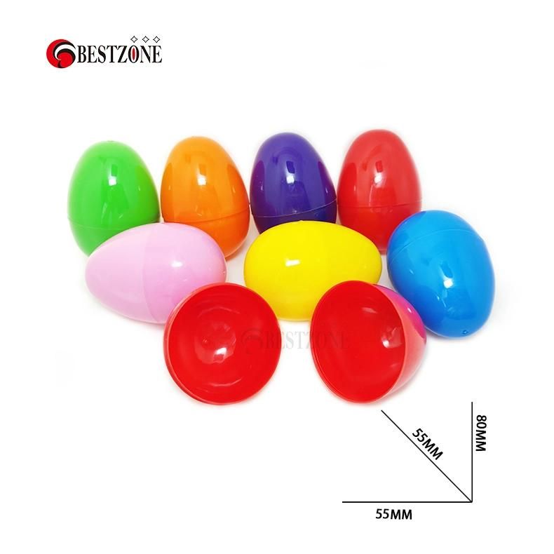 Solid Colorful Plastic Easter Eggs Capsules for Easter Gifts & Crafts