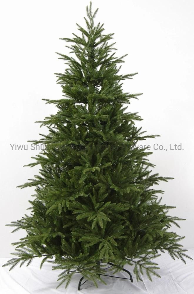 120cm Green PE PVC Artificial Christmas Tree with Leaf Pinecone Snow Red Berry