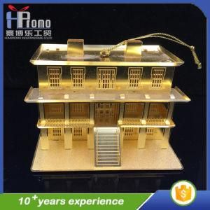 Promotion Gift 3D Metal Craft Party Product House Hang Toy