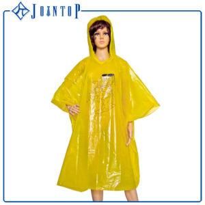 Waterproof Reusable Yellow PVC Rain Poncho