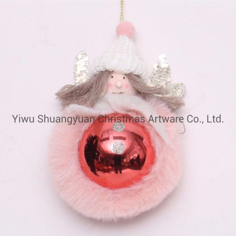 Hand Painted Christmas Foam Ball Tree Hanging Ornaments