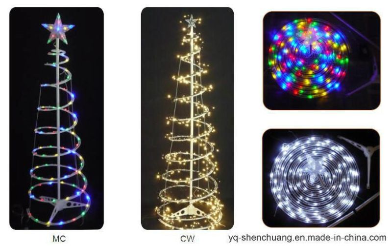Fairy Spiral LED Christmas Tree with Battery Operated Sc-Stl