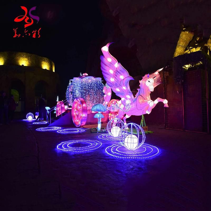 Outdoor Giant Handmade High Quality Customized 3D Structure Decoration Lighting
