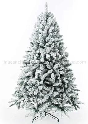 Artificial Pointed PVC Flocked Christmas Tree