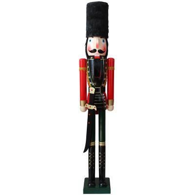 Life Size Outdoor 1.2m 1.8m 1.5m 2.4m 6FT 8FT Giant Large Christmas Decoration Fiberglass Nutcracker Soldier