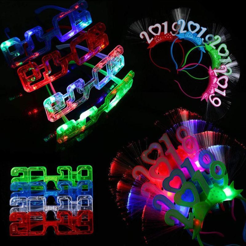 2019 Style LED Glasses for Holiday New Year′s Eve Party
