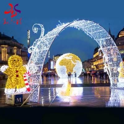 Wedding Holiday Christmas LED 3D Lights Outdoor Arch Motif Light