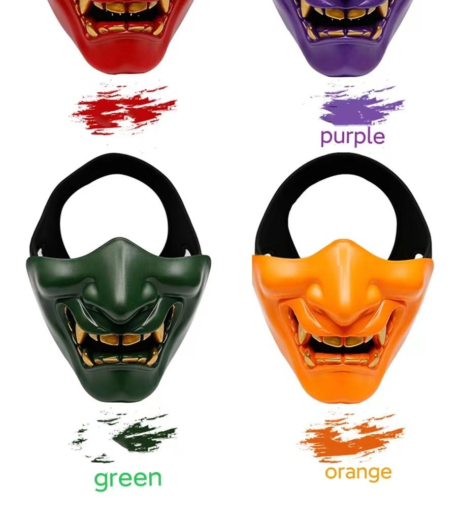 Hot Sale Festival Laugh Prajna Tactical Mask Cos Paintball Devil Horror Half Face Mask