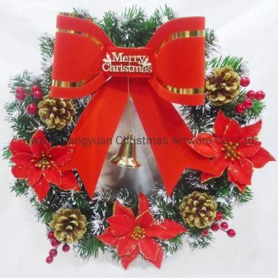 Wholesale Christmas Decoration Wreath Christmas PVC Wreath