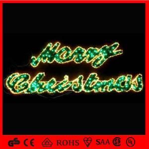 PVC Garland Outdoor LED Decoration Christmas Letter Light