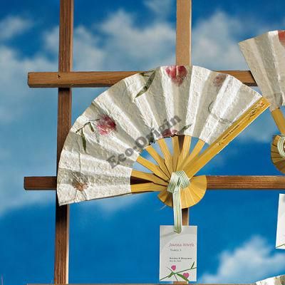 Wedding Hand Fan Favors in Flower Seed Paper