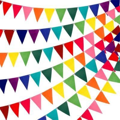 Birthday Party Decoration Felt Colorful Banners Chrildren Decoration Flet