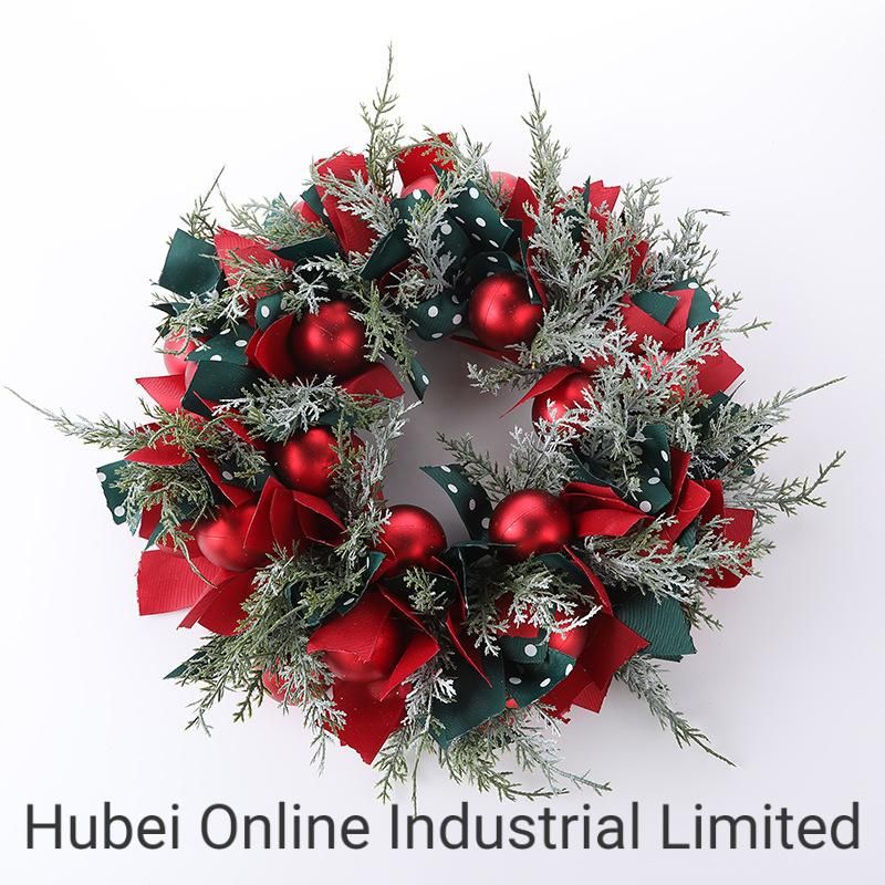 40cm China Hot Sale Colorful Holiday Decoration Artificial Christmas Wreath