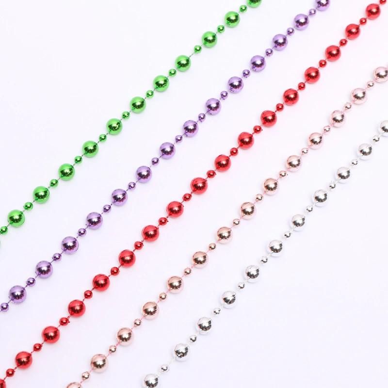 8mm*2.5m Round PS Material Christmas Bead Garland