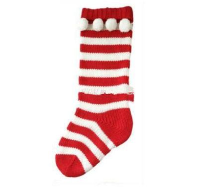 Elegant Knit Christmas Stocking, Suitable for Girls