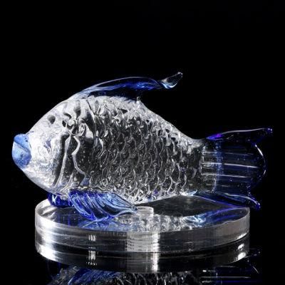 Souvenir Clear Crystal Fish Christmas Gifts with Five Colors