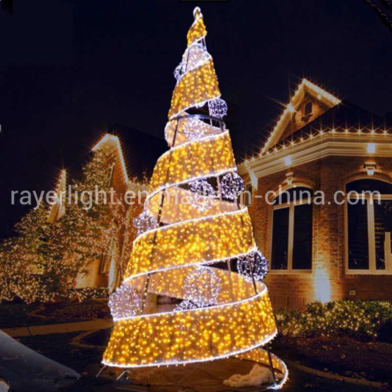 LED Christmas Tree Light Outdoor 10m High Shopping Mall Christmas Tree Lights