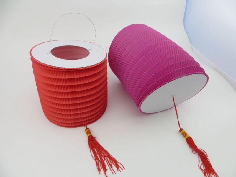 Birthday Party Decor Hanging Cylinder Accordion Paper Lantern