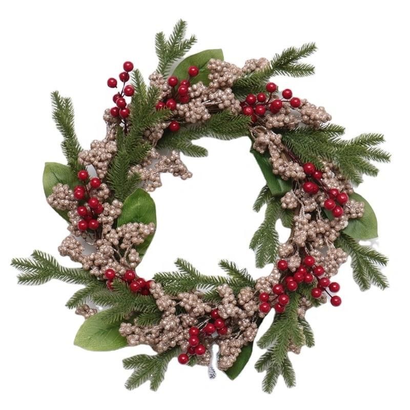 Home Decoration Wholesale Christmas Preserved Boxwood Wreath Christmas Wreath