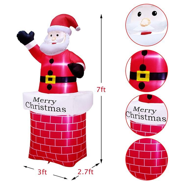 Customized Inflatable Christmas Snowman Halloween Inflatable Outdoor Christmas Santa Claus