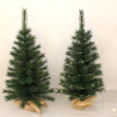 Yh20171 Mini Christmas Tree Miniature Pine Tree 60cm Pine Artificial Christmas Tree Great for Tabletop or Desk
