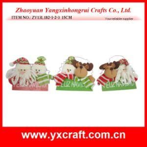 Christmas Decoration (ZY13L182-1-2-3 15CM) Christmas Wood Decoration