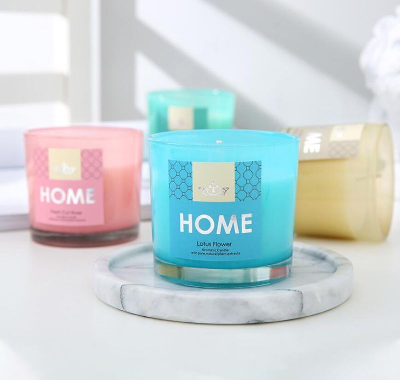 Wholesale Tealight Candle Jars Luxury Pink and Blue Candle Jar for Home Decor