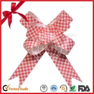Promotional Christmas Gift Packaging Pull String Ribbon Bow