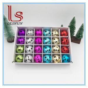 Wholesale Colored Christmas Plastic Ball Christmas Tree Decorations Iron Ball