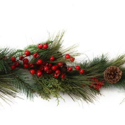 High Quality Artificial Flowers Red Berries for Christmas Day