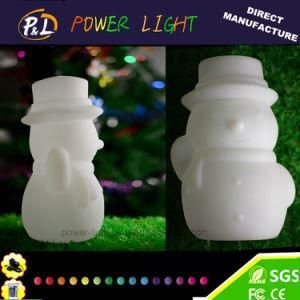 Plastic Lighted up Christmas Snowman LED Christmas Light