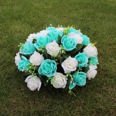 Hot Recommendation Artificial Flower Plastic Cloth Rose Artificial Flower