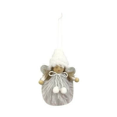 Wholesale Silver Custom Hanging Christmas Tree Ornaments Angel for Party