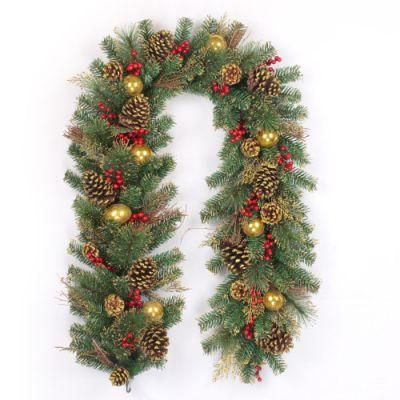 Yh2101 Wholesale Green Garland for Christmas Decoration Christmas Ball Garlands