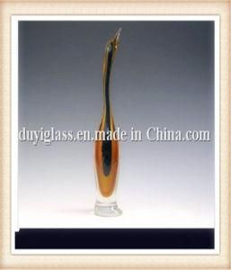 Animal Brown Bird Glass Craft for Decoration