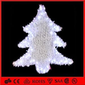 White 2D Motif Chitstmas Tree PVC Garland Decoration Light